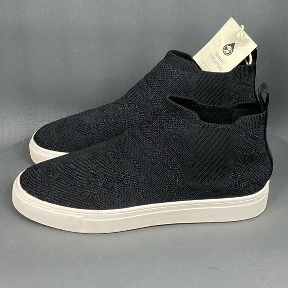 SANCTUARY Dare Black High Top Sneakers Shoes women size 9.5 (new without box) - Picture 1 of 10